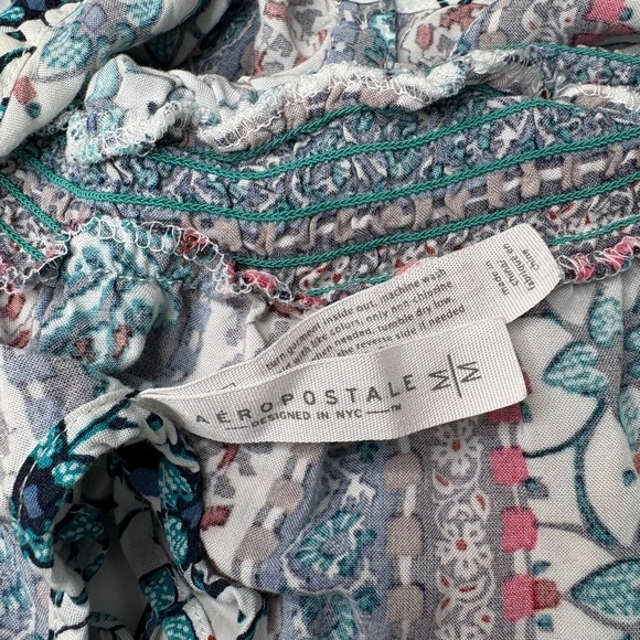 Aeropostale Blue and Pink Patterned Mini Dress - Picture 6 of 12